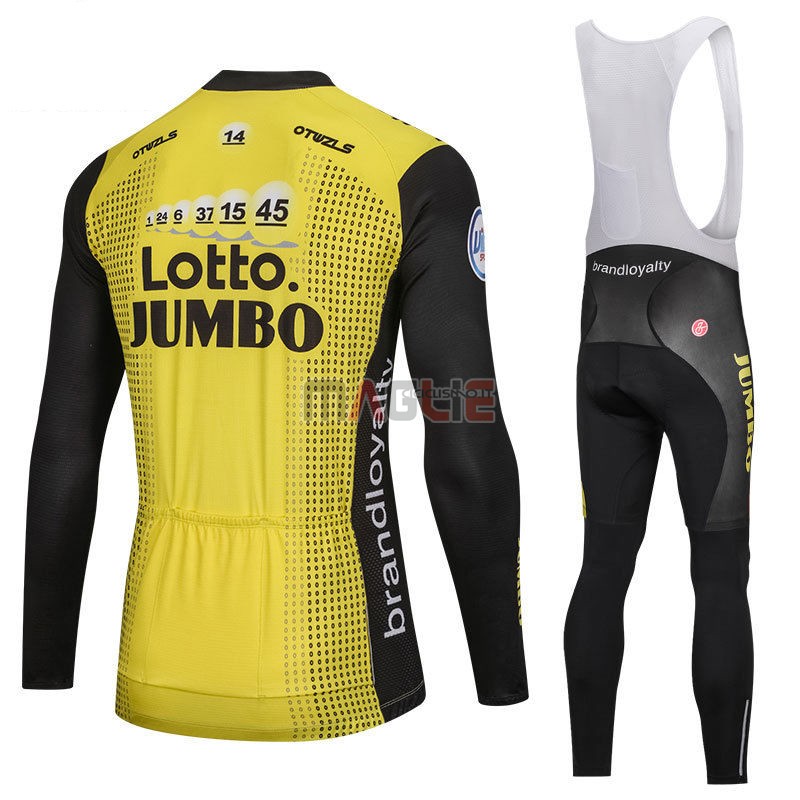 Maglia Lotto NL Jumbo Manica Lunga 2018 Giallo